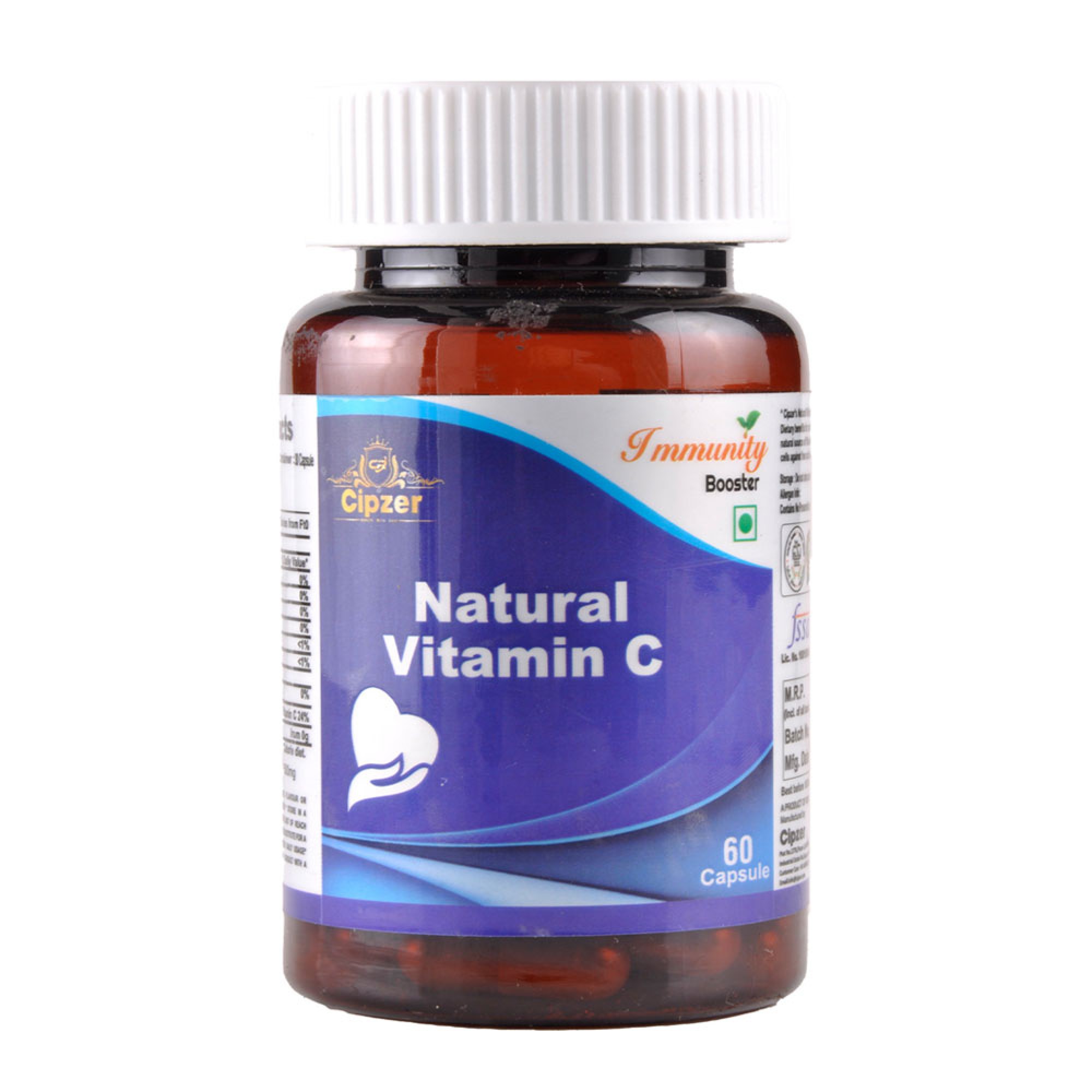 Cipzer Natural Vitamin C 60 Capsules