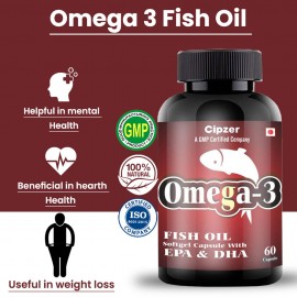 Cipzer Omega 3 Fish Oil Softgel 30 Capsule