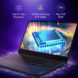 Lenovo IdeaPad Gaming 3i Core i7 11th Gen - (8 GB/512 GB SSD/Windows 10 Home/4 GB Graphics/NVIDIA GeForce RTX 3050/120 Hz) IPG3-15IHU6 Gaming Laptop  (15.6 inch, Shadow Black, 2.25 kg)