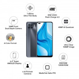 OPPO F17 Pro (Metallic White, 128 GB)  (8 GB RAM)